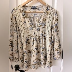 American Eagle Boho Blouse Tunic size Medium